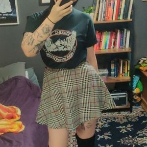 Plaid Circle Skirt